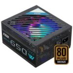 Bloc D'alimentation AZZA PSAZ 650W 80+Bronze ARGB
