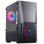 Boitier Gamer REDRAGON RINOS GC-590 2FAN ARGB M-ATX - Noir