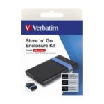 Boîtier VERBATIM pour disque dur SSD 2.5" SATA USB3.2 - Noir&Bleu