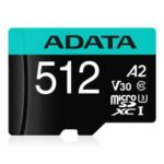 Carte Mémoire ADATA 512 GB Micro SDXC Class 10 avec Adaptateur
