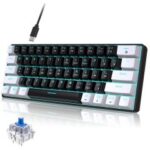 Clavier Filaire Gamer HXSJ Mécanique V900 - Noir et Blanc