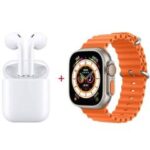 Coffret Montre Connectée T99 Ultra + Airpods - Orangé