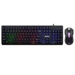 Ensemble Clavier et Souris Gamer Filaire JEDEL GK106 RGB - Noir