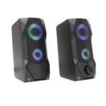 Haut Parleur Gamer WHITE SHARK Flow RGB - Noir