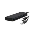 Hub TNB 4 Ports Double Connecteur USB Et TYPE C - Noir