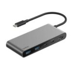 Hub USB Belkin AVC023HQSGY Avec 7 ports - Gris