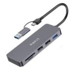HUB USB Havit HV-H41 Type-C 5 en 1 - Aluminium