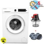 Lave linge Frontal SCHNEIDER SCLL810EXPW 8Kg + Pack 4 Tampons + Mini Hachoir Électrique
