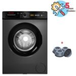 Lave Linge Frontal BRANDT BLF842S 8kg + Pack 4 Tampons Anti-Vibration