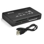 Lecteur USB 2.0 8en1 de cartes SD / microSD - Noir