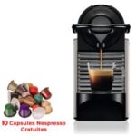 Machine à Café NESPRESSO Pixie 1260W - Titanium