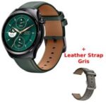 Montre Connectée MIBRO Lite 3 Pro Vert + Leather Strap Gris