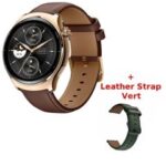 Montre Connectée MIBRO Lite 3 Pro Rose Gold + Leather Strap Vert