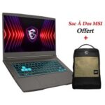 PC Portable Gamer MSI Thin 15 B13UCX i7 13è Gén 8G RTX 2050