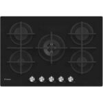 Plaque de Cuisson Encastrable CANDY CVG74WPB 5 Feux 75 cm - Noir