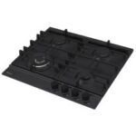 Plaque de Cuisson Encastrable FOCUS F8004BS 4 Feux 60cm - Noir