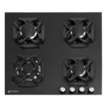 Plaque De Cuisson Encastrable FRANCO 385BF 4Feux 60 cm - Noir