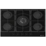 Plaque De Cuisson Encastrable FRANCO 454-BF 5Feux 70 cm - Noir