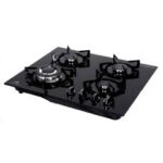 Plaque De Cuisson Encastrable GALAXY NATUREL Q4050F-FONTE 4 Feux - Noir