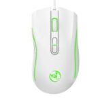 Souris Filaire Gamer HXSJ J900 RGB - Blanc