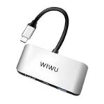 Station d'accueil 3 en 1 WIWU WI-HB002 USB Type-C - Gris