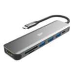 Station d'accueil SILICON POWER SP Boost SU20 USB-C 7 en 1 - Gris