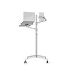 Support Écran DIGIPOS DP9L à DOUBLE BRAS - SILVER