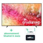 TV Samsung 70" 4k Crystal UHD Smart + Abonnement Shahid 6 mois