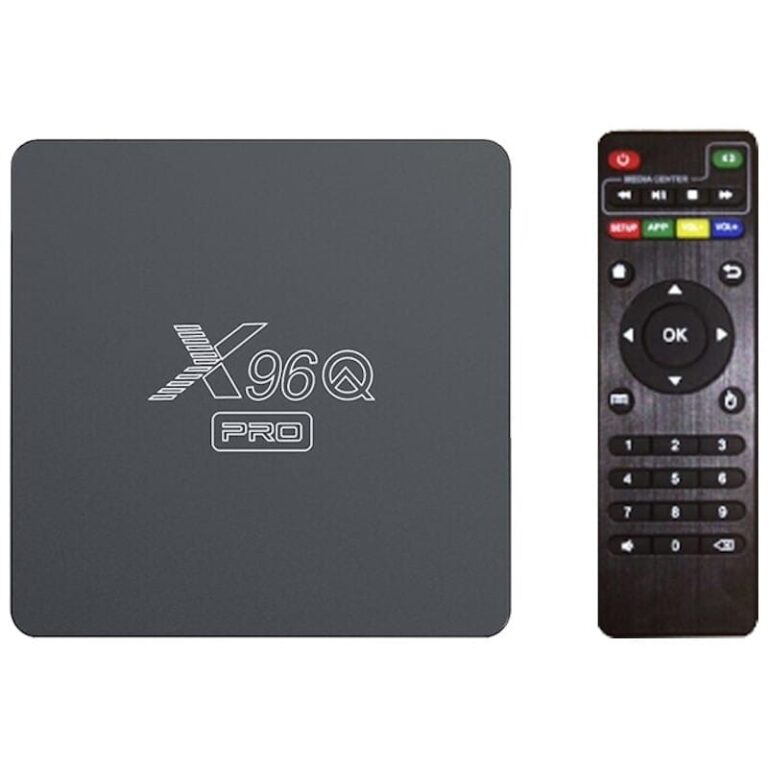 Box TV Android X96Q Pro 4Go 32Go vue de face