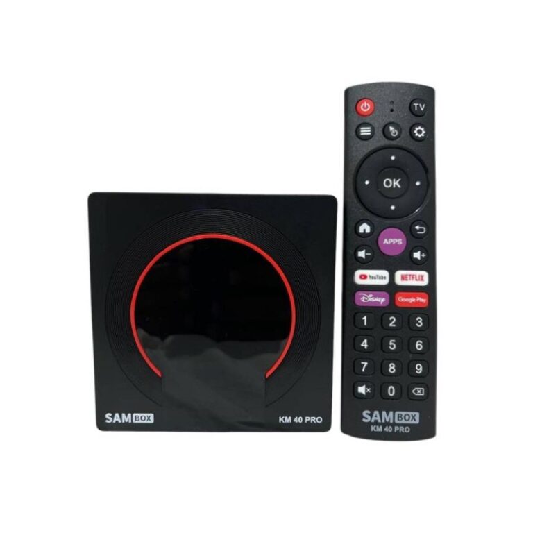 Box Android SAMBOX KM40 PRO 4K vue de face