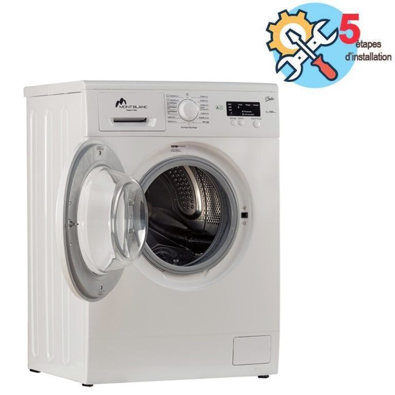 lave linge frontal montblanc wm6100b 6kg vue de face