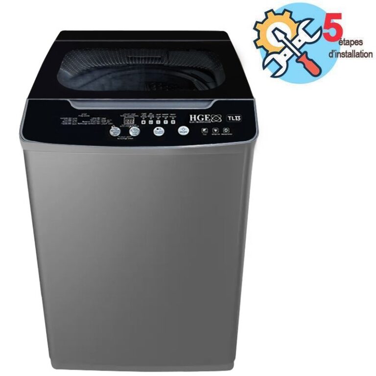 lave linge top HGE TL13 13kg vue de face