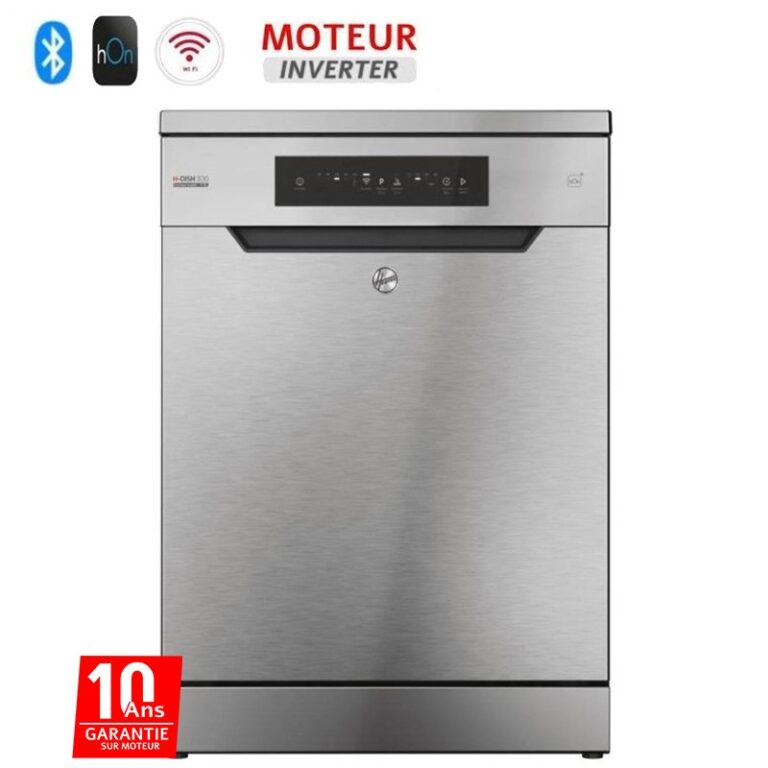 lave vaisselle HOOVER HF3C7F0X 13 couverts vue de face
