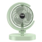 mini ventilateur rechargeable SM-FAN vert vue de face