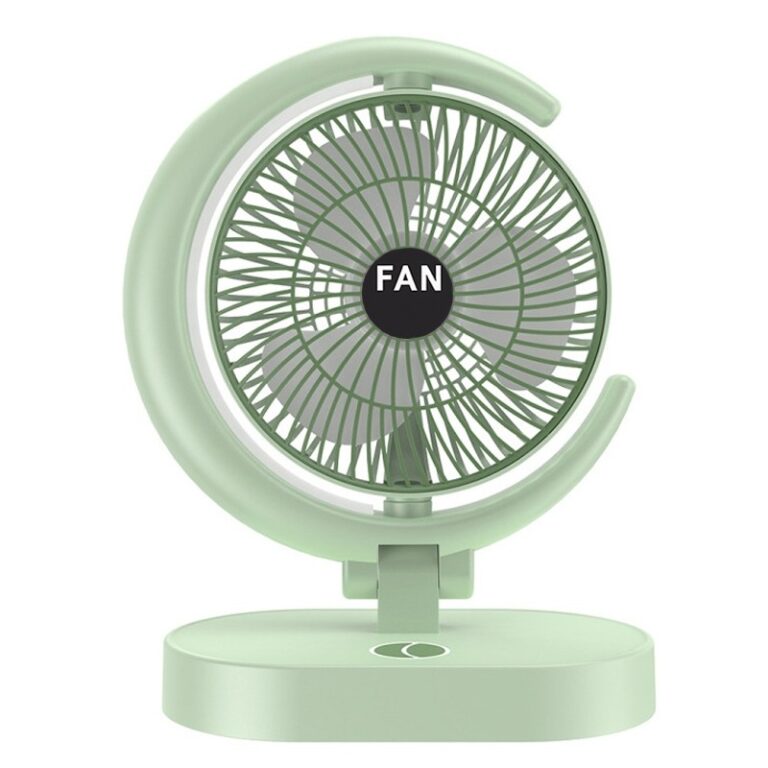 mini ventilateur rechargeable SM-FAN vert vue de face