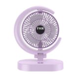 mini ventilateur de bureau rechargeable vue de face