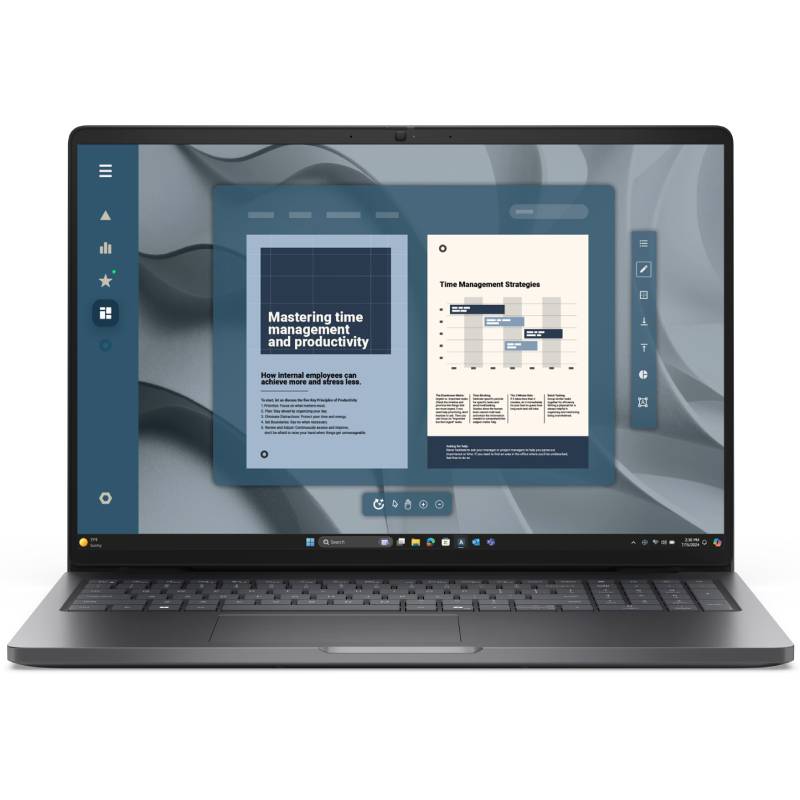 PC Portable Dell Pro 16 AMD Ryzen 5 32Go vue de face