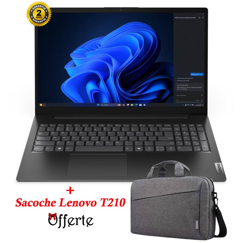 PC Portable LENOVO V15 G5 IRL i5 vue de face
