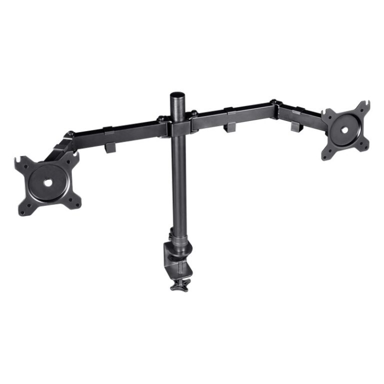 support TRUST GXT 1120 pour 2 moniteurs vue de face