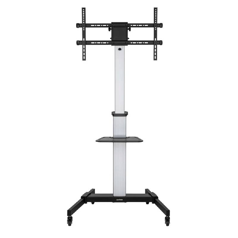 support TV mobile MANHATTAN roulettes vue de face