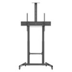 support mobile manhattan roulettes tv 60-120 pouces vue de face