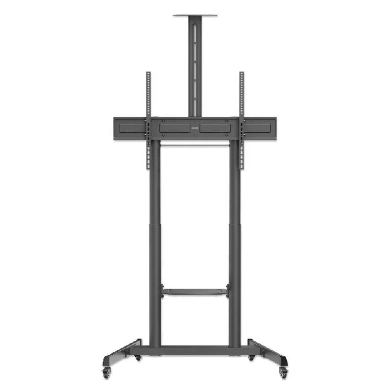 support mobile manhattan roulettes tv 60-120 pouces vue de face