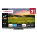 TV Thomson 43 pouces QLED 4K Google TV vue de face