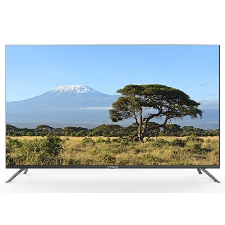 TV BIOLUX 75 pouces Smart Android UHD 4K vue de face