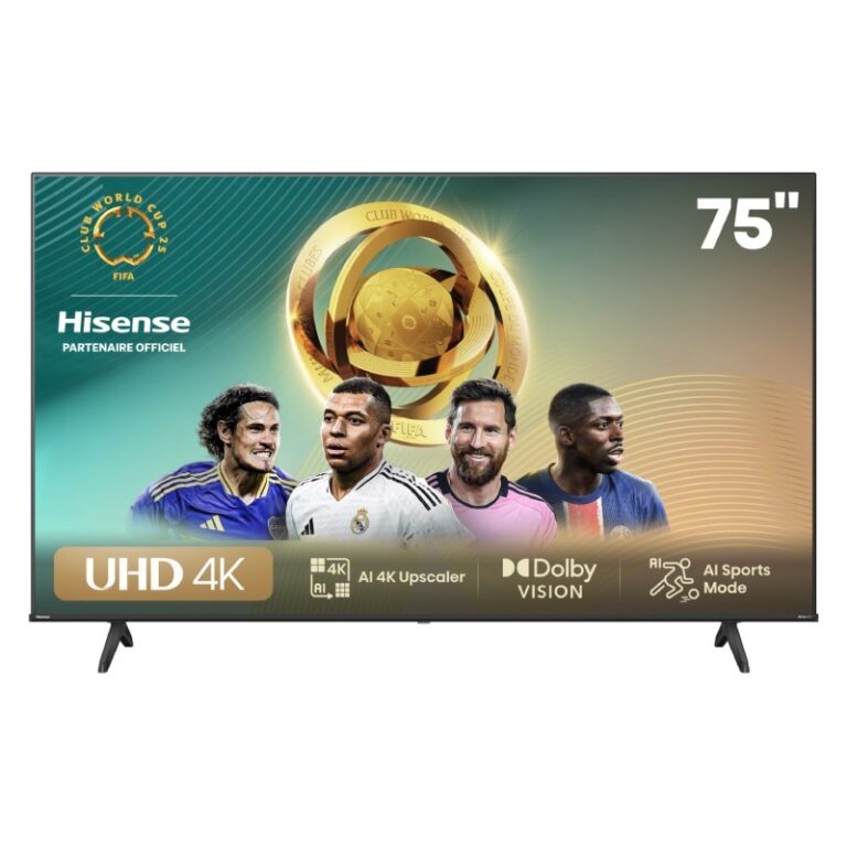 TV Hisense 75A6N Smart 4K vue de face