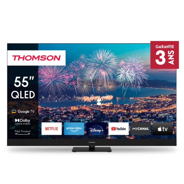 TV Thomson 55QG6C14 QLED Plus 4K vue de face