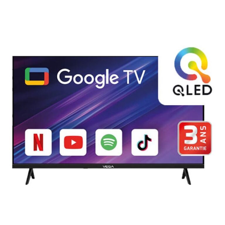 TV VEGA 65 pouces QLED 4K vue de face