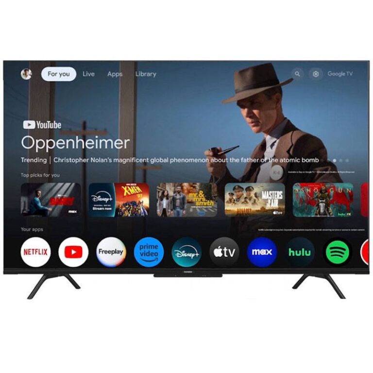 TV Telefunken 65 pouces QLED 4K UHD vue de face