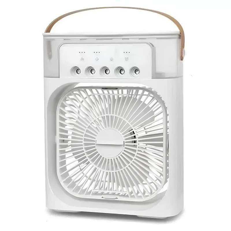 ventilateur brumisateur 2en1 blanc vue de face