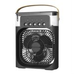 ventilateur brumisateur 2en1 noir vue de face